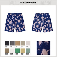 Shorts en velours côtelé décontractés pour hommes, coupe décontractée, taille élastique, avec logo personnalisé OEM, brodés, style streetwear
