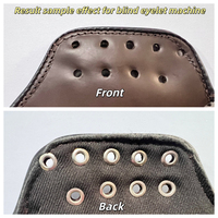 Machine automatique de pose d'œillets et de perforation JZ-918GPS avec moteur servo pour chaussures/bottes