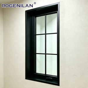 Ventana Francesa Rogenilan Ultra Estrecha con Rejilla, Manual, de Aluminio, con Vidrio Templado y Acristalamiento Personalizado - Product Image 3