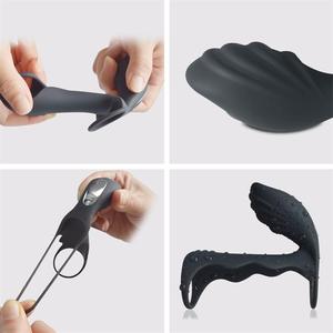 Anillo Vibrador de Silicona Recargable con Control Remoto para Agrandamiento del Pene, Juguete Sexual Electrónico para Parejas, Éxito de Ventas en Amazon - Product Image 3