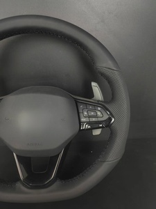 Volant en cuir pour Volkswagen Golf 8 MK8 <span class=keywords><strong>R</strong></span> <span class=keywords><strong>Line</strong></span>, volant personnalisé en cuir Nappa perforé - Product Image 6