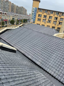 Thiết kế truyền thống chống cháy Tây Ban Nha mái ngói gạch đỏ nhựa tổng hợp uPVC ASA PVC vuông kết thúc trường đền biệt thự 5 năm - Product Image 3