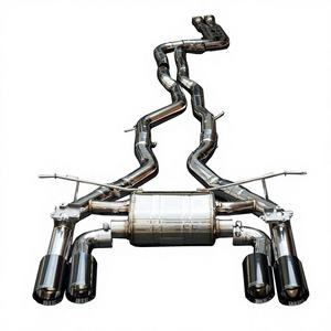 Sistema de Escape Catback Vortex SS304 para BMW M2 F87 N55 3.0T 2014-2018, Sistema Valvetronic con Puntas Cuádruples en Negro Brillante, Alto Rendimiento - Product Image 1