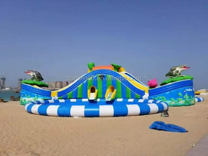 Parc aquatique gonflable commercial avec jeux, château gonflable et toboggan aquatique avec <span class=keywords><strong>piscine</strong></span> pour le plaisir en plein air - Product Image 6