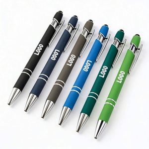 Wholesale Logo Ballpoint <b>Retractable</b> Ball <b>Pen</b> Black Blue Ink Hotel Business Gift Promo <b>Pens</b> Office School Bulk Sale - Product Image 1