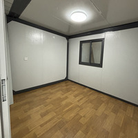 Maison préfabriquée Maisons modulaires de 2 chambres à coucher Kits de cabane en rondins à toit triangulaire Maison préfabriquée dominicaine extensible mobile
