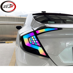 CZJF Led lámpara trasera para <span class=keywords><strong>Honda</strong></span> <span class=keywords><strong>Civic</strong></span> 10th gen 2016 2017 2018 2019 2020 2021 lámpara trasera modificada luz trasera - Product Image 2