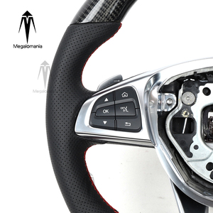 Volant en fibre de carbone pour Mercedes-Benz Classe C (C200/C180/C63/C300) W204/W205 SLK/GLK/GLC/<span class=keywords><strong>GLE</strong></span> 2015-2018 - Product Image 5