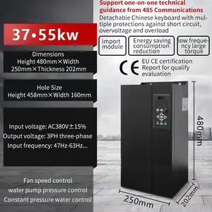 Industrial Control Top 10 Vfd Inverter 3 Phase 2.2kw 11kw Variable Frequency Driver