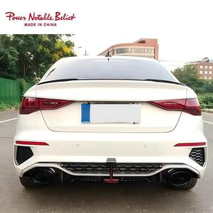 Diffuseur arrière noir brillant style RS3 pour Audi <span class=keywords><strong>A3</strong></span> 8Y <span class=keywords><strong>S</strong></span> <span class=keywords><strong>Line</strong></span> avec embouts d'échappement pour Audi <span class=keywords><strong>A3</strong></span> 8Y 2020 2021 2022 <span class=keywords><strong>2023</strong></span> 2024 - Product Image 4