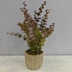 Petits bouquets faits à la main de feuilles d'<span class=keywords><strong>eucalyptus</strong></span> douces, 30 cm, fleurs artificielles décoratives modernes pour la maison, mariage, Noël, remise de diplôme - Product Image 1