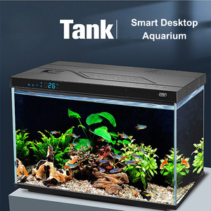 Slimme viskom kleine woonkamer geïntegreerde filter ecologische complete set bureau <span class=keywords><strong>aquarium</strong></span> decoratie - Product Image 2