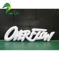 Ballon publicitaire gonflable en PVC étanche en forme de lettre pour affichage promotionnel