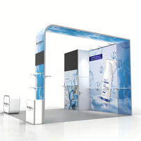 Stand léger et robuste pour salon professionnel 10x10, stand d'exposition en aluminium extrudé pour salons, foires et conventions
