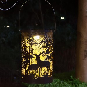 Nouveauté 2024 : Lampes solaires décoratives de jardin à LED IP65, lanternes à induction, lampes de paysage extérieures en fer en forme de cerf - Product Image 2