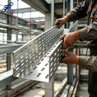 Goulotte de gestion de câbles perforée en acier inoxydable OEM ODM pour projets de câblage électrique de construction