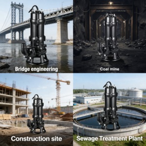 <span class=keywords><strong>Pompe</strong></span> submersible WQKB 15HP pour eaux usées, <span class=keywords><strong>broyeur</strong></span> robuste à double lame pour déchets et eaux boueuses - Product Image 3
