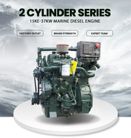 Moteur diesel marin Yuchai Best Inboard 40cv 50cv, 2 cylindres, petit moteur diesel refroidi par eau