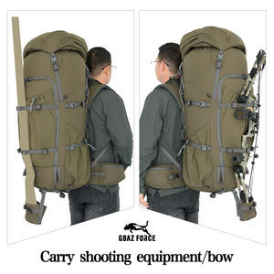 Sac à dos de randonnée Gbaz Force 85L, léger, bretelles réglables, unisexe, sac de sport d'extérieur, vert Ranger - Product Image 3