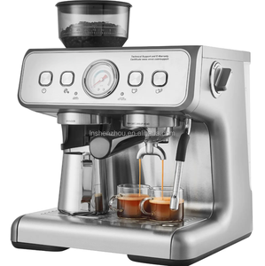 Machine à expresso avec moulin intégré, machine à café semi-automatique pour cappuccino, latte, macchiato, machine à expresso automatique Shenzhou - Product Image 1