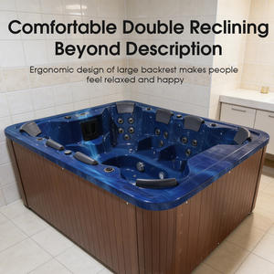 Vasca Idromassaggio in Acrilico di Grandi Dimensioni per 8 Persone, Vasche Spa Personalizzabili per Esterni, Jacuzzi - Product Image 2