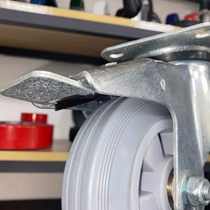 SQ 80mm 100mm 125mm 150mm 200mm Hoch leistungs gummi rolle 500kg Schwenkbare Gummi rollen für Handwagen - Product Image 4