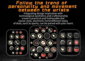 Đồng hồ thông minh IP68 không thấm nước nhịp tim ECG Smartwatch huyết áp máu Oxy nhiệt độ thể thao đồng hồ SOS BT cuộc gọi điện thoại - Product Image 6