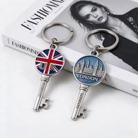 Porte-clés en alliage de Londres, design monuments emblématiques britanniques, plusieurs styles, souvenir touristique, vente en gros, directement de l'usine