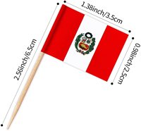 Nouvelles drapeaux de pays en cure-dents, 100 pays différents, et mini décorations pour cupcakes sur bâtonnets