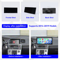ZWNAV Lecteur multimédia de voiture 15,8 pouces Android Unité principale pour Volvo S60 2014-2019 GPS Navi Radio WiFi Smartphone Lecteur DVD
