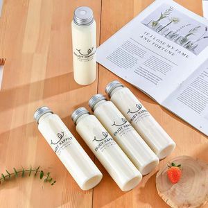 Bouteille ronde en plastique de jus pressé de motte en PET de 350ml sans Bpa - Product Image 1