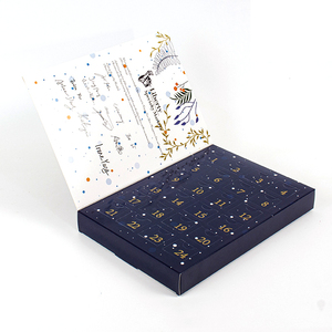 Boîte-cadeau vide personnalisée pour <span class=keywords><strong>calendrier</strong></span> de l'avent de Noël, emballage pour aliments et jouets de Noël, boîte mystère DIY, boîtes en papier surprise - Product Image 4