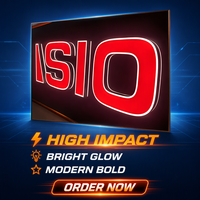 Enseigne LED Néon Personnalisée pour Magasins, Lettres Lumineuses Publicitaires, Affichage LED Ouvert