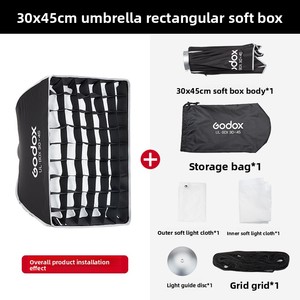 Godox para <span class=keywords><strong>la</strong></span> <span class=keywords><strong>serie</strong></span> Quick Open: Cubierta de luz LED/<span class=keywords><strong>LA</strong></span> de luz constante para flash de estudio portátil tipo paraguas - Product Image 6