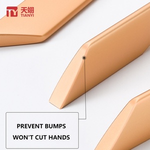Modern Style Aluminum Alloy Pull Handle Furniture <b>Hardware</b> for Kitchen Cabinets Dresser Bedroom <b>Wardrobe</b> Drawers - Product Image 3