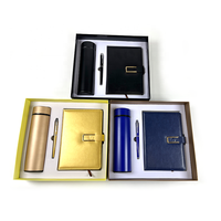 Ensemble cadeau personnalisé avec logo, carnet en cuir PU A5, thermos en acier inoxydable, stylo, coffret cadeau, cadeaux de remerciement pour les employés
