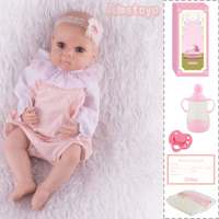 Réaliste 55cm réaliste Reborn poupées nouveau-né bébé doux Silicone tissu corps réel enfant en bas âge vinyle jouet cadeau de noël
