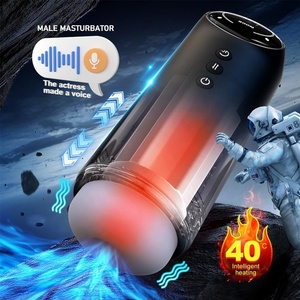 Body-Safe mains libres flamme rouge lèvres appuyez sur l'avion automatique hommes Sex Toys Masturbation Cup - Product Image 2