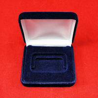 Airtite-Boîte à monnaie en velours, lingot d'or et d'argent, boîte de rangement pour capsules de pièces de collection avec couvercle à charnière