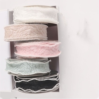 LUCIA Ruban d'emballage pour bouquet de perles pour la Saint-Valentin Sac plissé Ruban de satin pour fleurs Ruban d'emballage de gâteaux pour cadeaux
