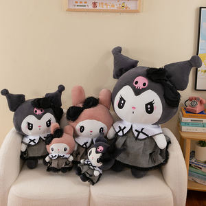 Muñeca de Peluche de Conejo Súper Suave de Algodón PP de Sanrio, Kuromi y My Melody, para Niñas, Cojín de Sofá, Almohada con Encaje Gótico - Product Image 2