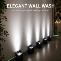 Projecteurs LED sans fil MOKE à effets lumineux RGBW AUV, alimentés par batterie, DMX, contrôlables à distance, pour éclairages de mariage, de fête et de club
