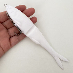 Leurres souples en plastique multi-segments pour la pêche en mer et en bateau, appâts artificiels souples pour la pêche au <span class=keywords><strong>brochet</strong></span>, au luciole et au <span class=keywords><strong>Rapala</strong></span> - Product Image 3