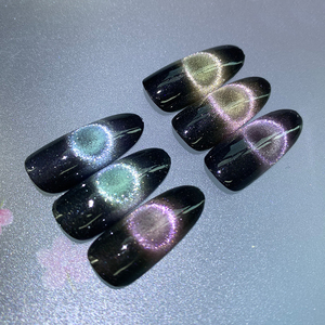 Polvo Magnético <span class=keywords><strong>para</strong></span> Uñas 9D Efecto Ojo de Gato, Pigmento Cromado de Lujo, Fácil de Aplicar - Product Image 1