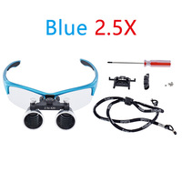 Color Black Glasses Frame Dental Surgery Special Binocular Magnifier 2.5x 3.5x Class I Medical Magnifier