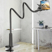 Long bras flexible réglable pour téléphones portables et tablettes support générique de bureau paresseux