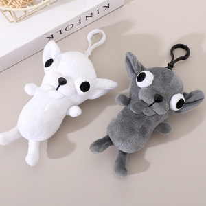 Portachiavi Peluche Chihuahua Simpatico e Carino, Giocattolo Divertente a Forma di Chihuahua, Ciondolo in Peluche Divertente - Product Image 1