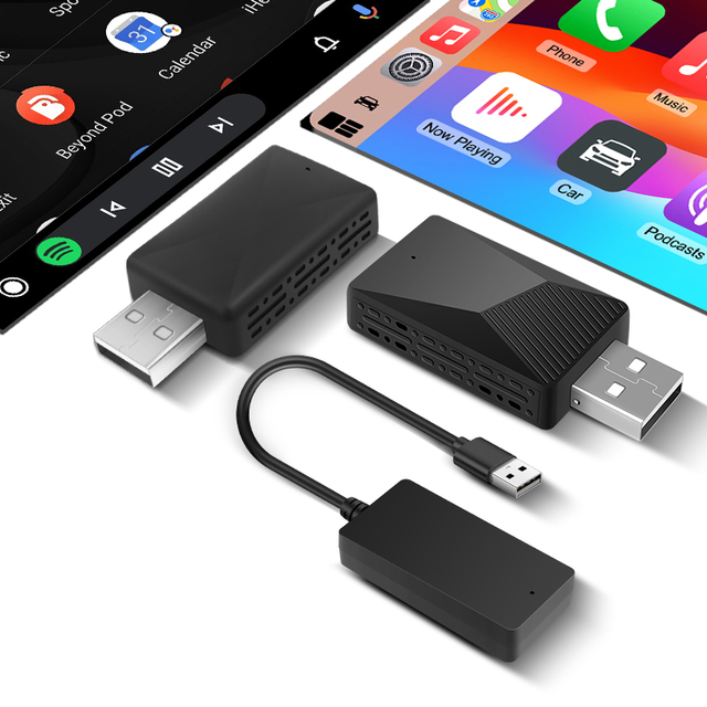 Factory in Stock Carbitlink 2 in 1 Adapter Wired to Wireless Carplay Android Auto 1-Year Warranty