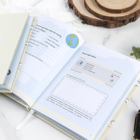 Agenda à couverture rigide personnalisé Organisateur de reliure cousu avec impression offset
