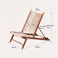 Chaise longue d'extérieur Meiqi avec table latérale résistante aux intempéries, chaise inclinable portable pour balcon, patio et jardin, détente et loisirs